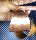 Copper MERKABAH Statement Sheild Hoops
