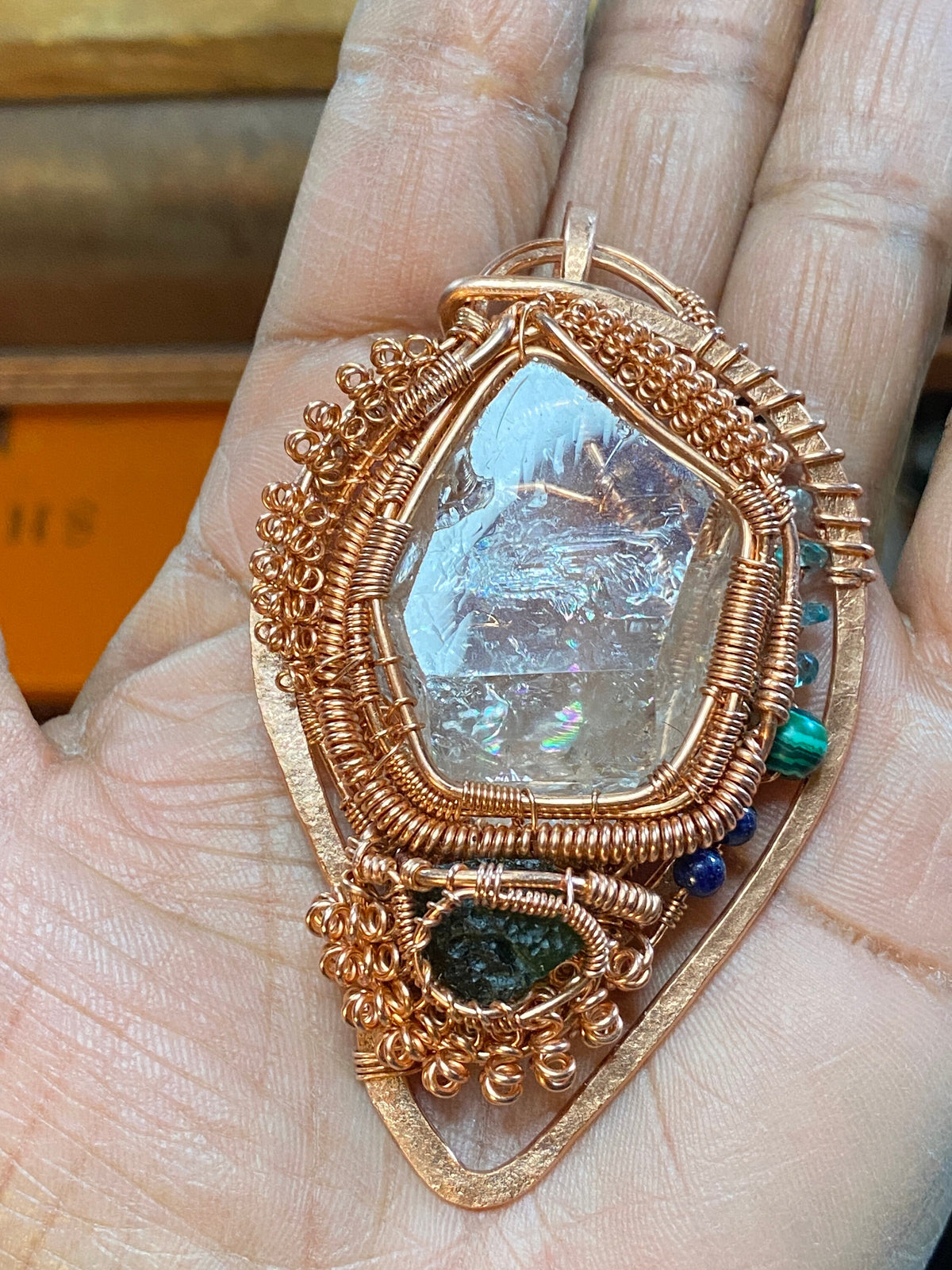 Please Read The Description/ Amulet - Intuitive Handcrafted Personalized/ Custom Crystal Gem Prescription For Wellbeing & Support