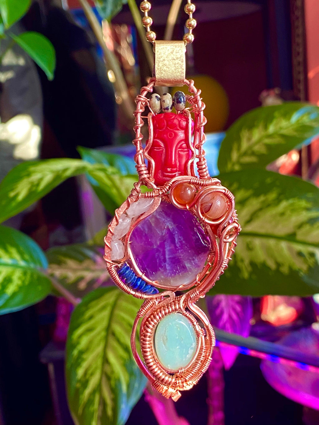 Please Read The Description/ Amulet - Intuitive Handcrafted Personalized/ Custom Crystal Gem Prescription For Wellbeing & Support