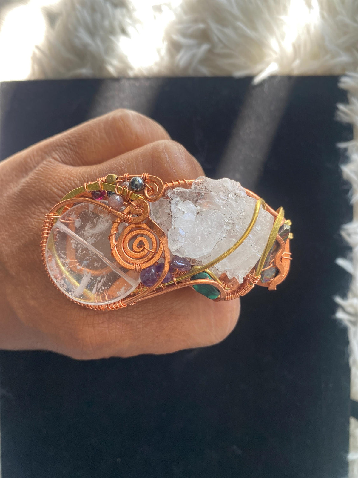 Multi Gemstone Chakra Ring
