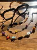 Multi Mineral Chakra Boho Eyeglass Lanyard/ Chain